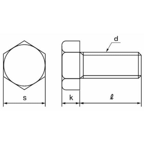 SUNCO SUS316L六角ボルト 全ネジ 1