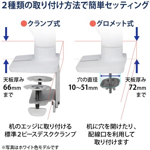 ERGOTRON HX モニターアーム マットブラ