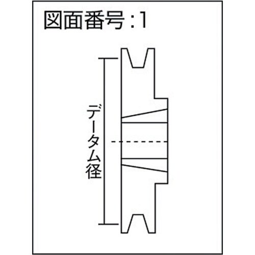 EVN ブッシングプーリー SPB 250mm 溝