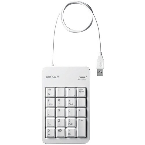 BUFFALO 有線テンキーボード Tabキー/U
