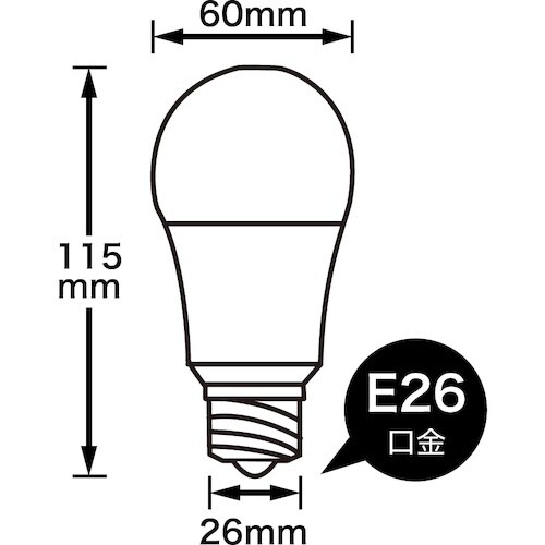 YAZAWA 一般電球形LED 100W相当 電球