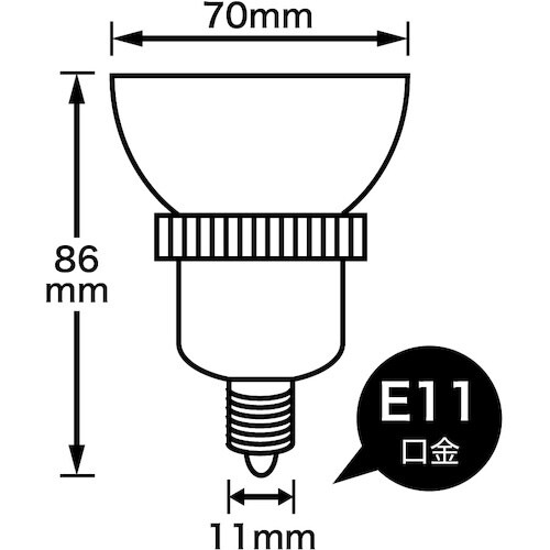 YAZAWA LED光漏れハロゲン100W形調光1