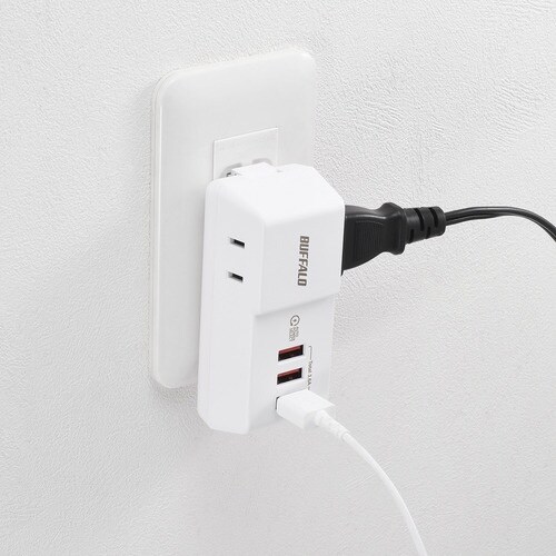BUFFALO コンセント付きAC充電器 USB×