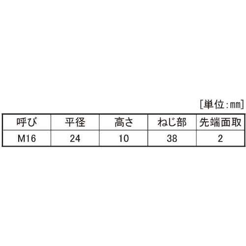 SUNCO 三価ホワイト 8.8六角ボルト 半ねじ
