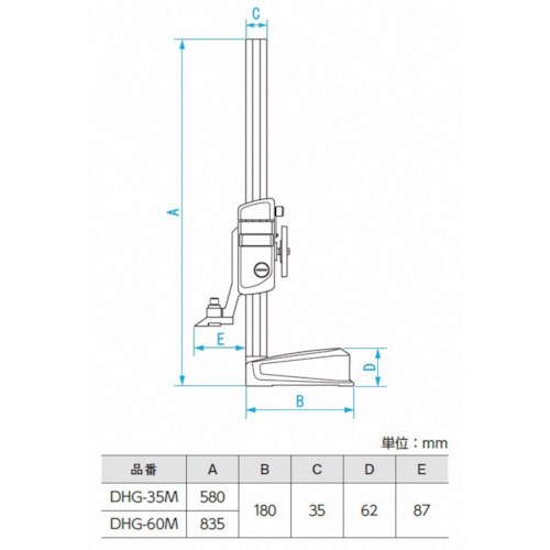 SK デジタルSラインハイトゲージ 600mm
