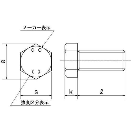 SUNCO 8.8 六角ボルト(小形 全ねじ 1