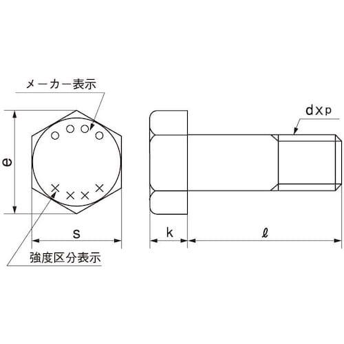 SUNCO 10.9 六角ボルト 細目 12X3
