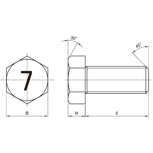 SUNCO ユニクロ 7マークBT(小形 全ネジ(