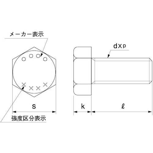 SUNCO 10.9 六角ボルト 全ねじ 細目