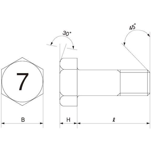 SUNCO ユニクロ 7マークBT(小形 半ネジ