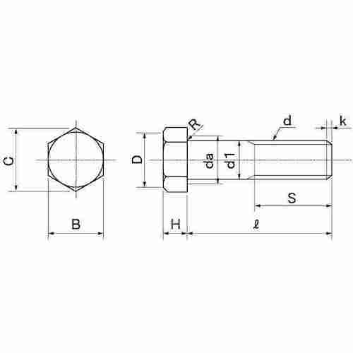 SUNCO 小形六角BT(半ねじ B=17 12