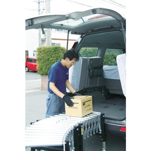 タイヨー 伸縮式ローラコンベヤ 4スパン シングル