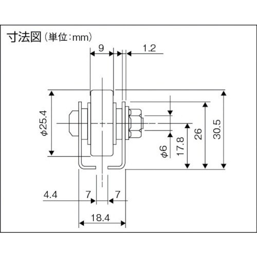 TRUSCO ホイールコンベヤ 削出しΦ25.4X