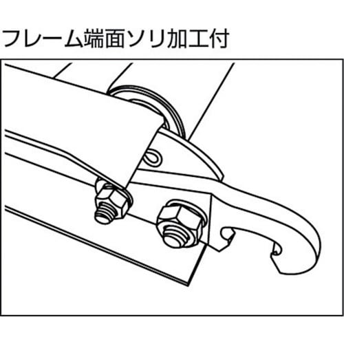 TRUSCO アルミローラーコンベヤ Φ38 W5