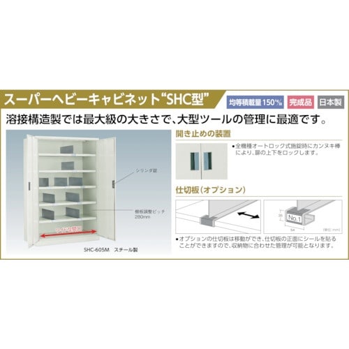TRUSCO スーパーヘビーキャビネット 窓・引出