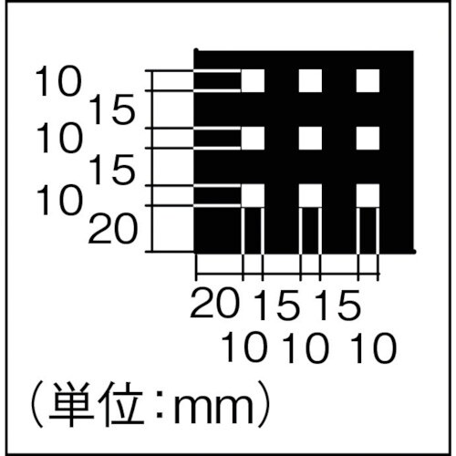 TRUSCO TWK型キャビネット用パンチングパネ