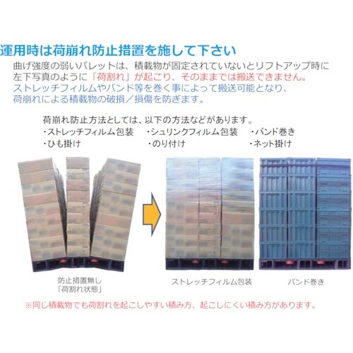 NPC 輸出梱包用プラスチックパレットEXAー12