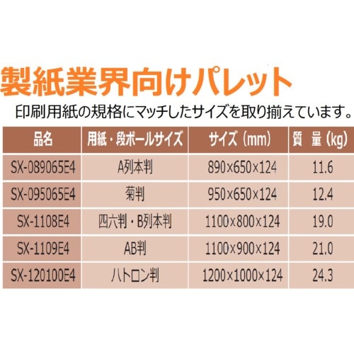 NPC プラスチックパレットSXー089065E4