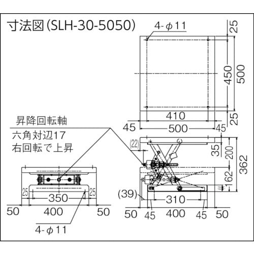 TRUSCO 作業台リフター