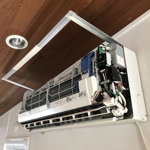 BBK エアコン洗浄カバー用支持金具固定プラ