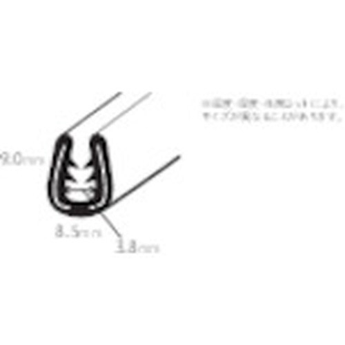 YAHATA トリムSC−07 黒 (25M)