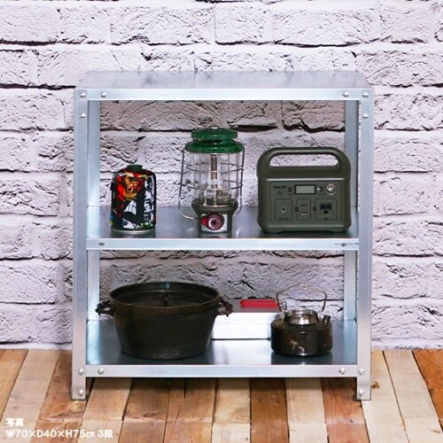 北島 ボルト式棚 キャスター付きタイプ 荷重80k