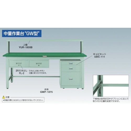 TRUSCO 中荷重作業台(800kg)GW型 1