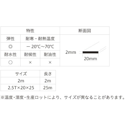 YAHATA チューブ(ボビン巻) 2.5T×20