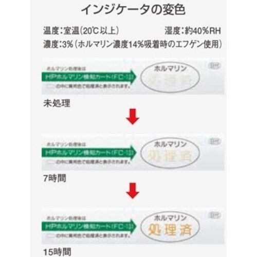 日油技研 ホルマリン用検知カード FC−10