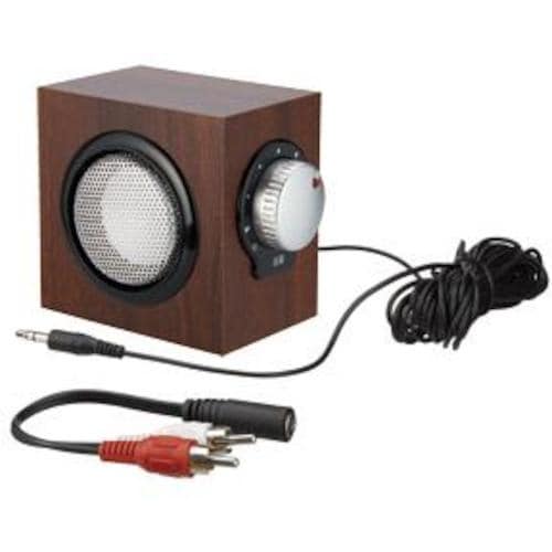 YAZAWA 木目柄手元スピーカー