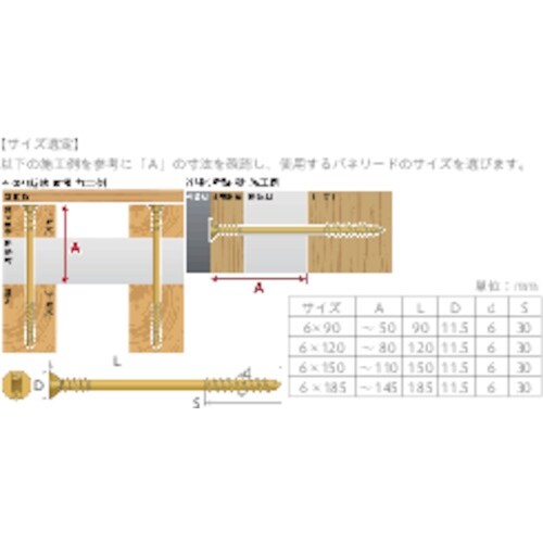 YAHATA パネリード2 6×185(100個入