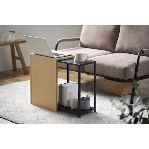 IRIS 296373 伸縮サイドテーブル ナチュ