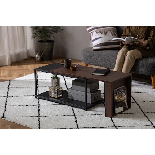 IRIS 296370 伸縮センターテーブル ウォ