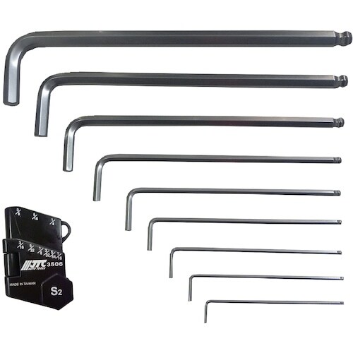 JTC 6角L型レンチセット(インチ)首振り