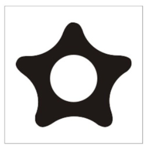 JTC 10PCS 穴開き5PTスタービットセット