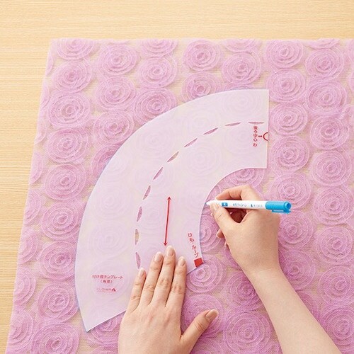 CLOVER 付け襟テンプレート 角襟