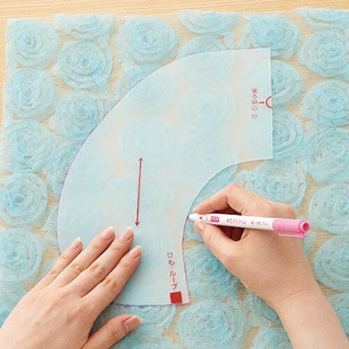 CLOVER 付け襟テンプレート 丸襟