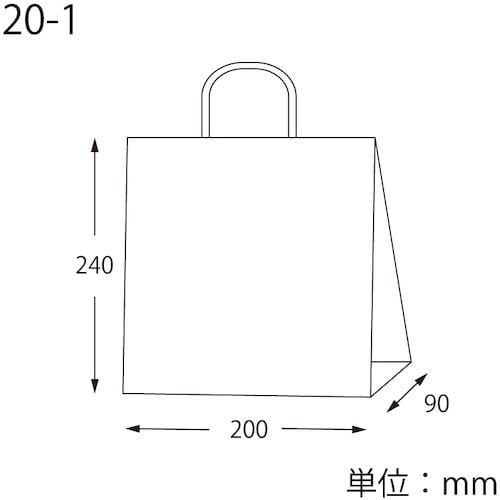 スワン 手提げ紙袋 25チャームバッグ 20−1
