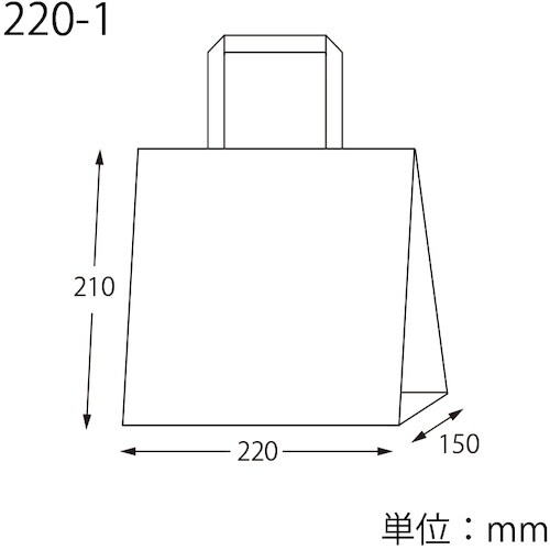 スワン 手提げ紙袋 Nフラットチャームバッグ 平手
