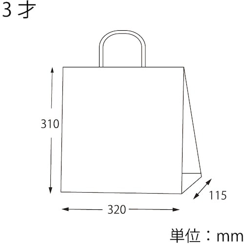 スワン 手提げ紙袋 25チャームバッグ 3才 E