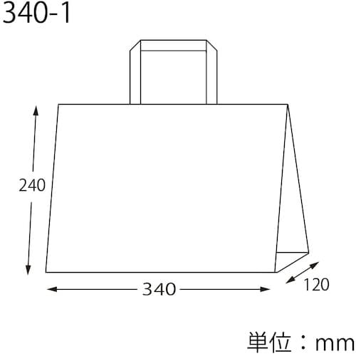 スワン 手提げ紙袋 Nフラットチャームバッグ 平手