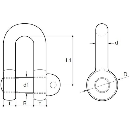 ふじわら 鉄 JIS規格シャックル(SC型)