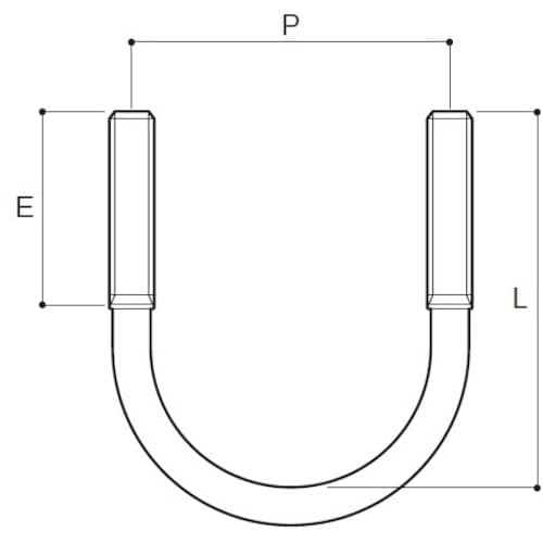 ふじわら ステンレス一般鋼管Uボルト