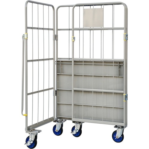 ワコーパレット 床板スチール製カゴ車 1000x8