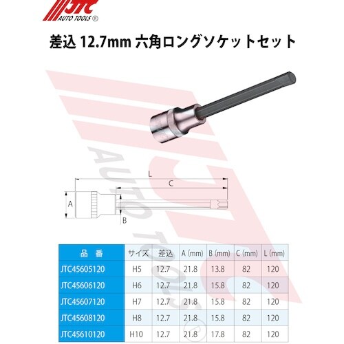 JTC 6角ロングソケット H10