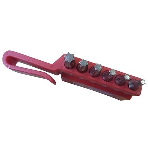 JTC 8PCS L型レンチ付スタービットセット