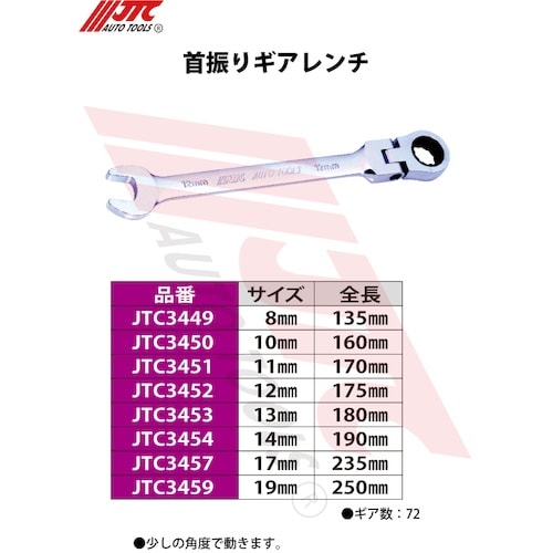 JTC 首振りギアレンチ 19mm