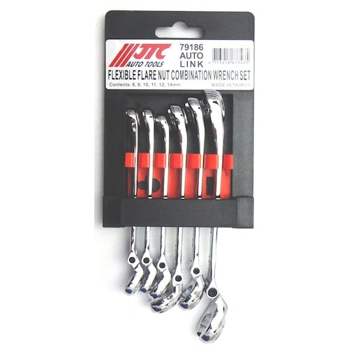 JTC 6PCS コンビネーション首振りフレアナッ