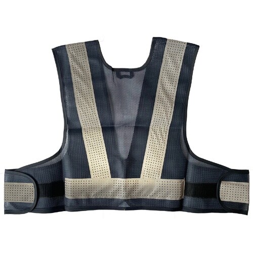 ミズケイ ファスナー安全ベストショート丈「爽メッシ