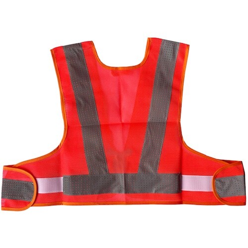 ミズケイ ファスナー安全ベストショート丈「爽メッシ